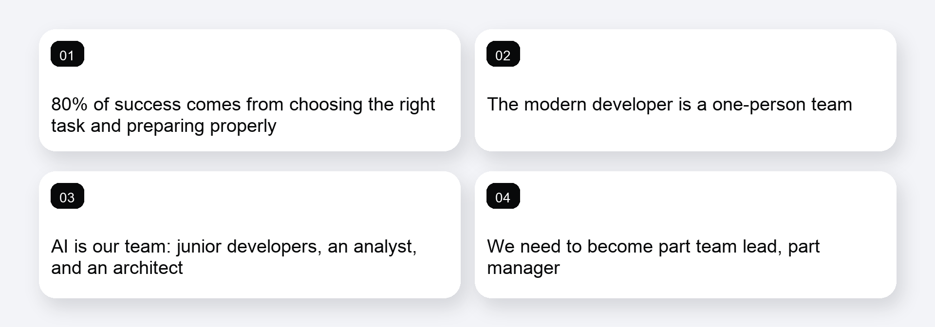 The developer as a one-person team